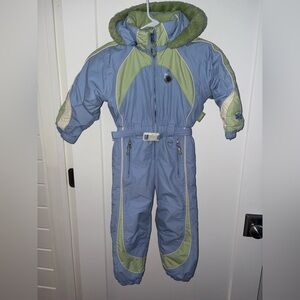 vintage Obermeyer I Grow snowsuit girls sz 4 EUC Debutante